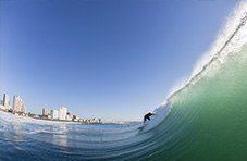 Surfing in Durban