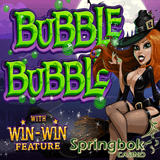 South African Players can Get R2500 Rands Bonus and 100 Free Spins on RTG's New Bubble Bubble Halloween Slot
