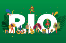 A colourful Brazilian carnival concept image