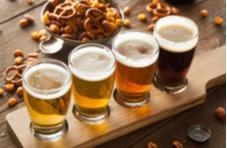 beer tasting of craft beers