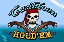 Caribbean Hold'em logo on a blue background