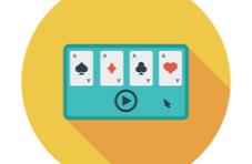 image of four Aces on a phone symbolizing video poker on your phone