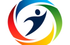 logo showing all sports in one with Olympic colors