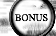 a magnifying glass on the word Bonus