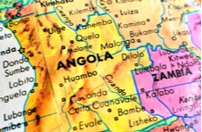 map of Angola