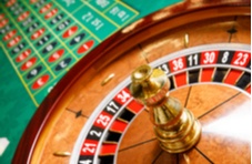 roulette wheel and betting table