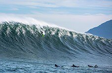 Surfing at Elands Bay