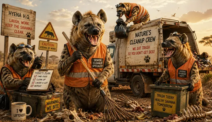 Wildlife Minions Hyenas