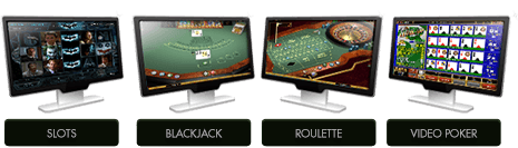 Slots, Blackjack, Roulette, Poker & more!